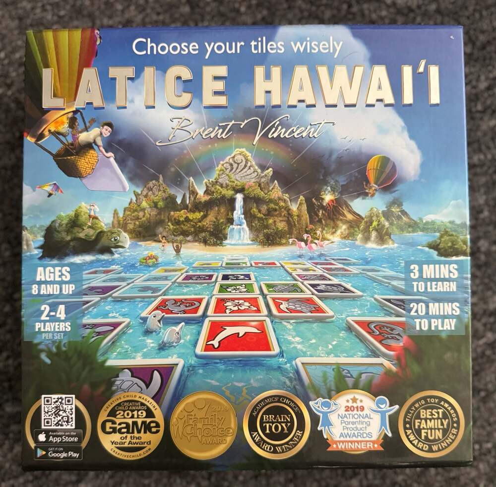 Brand NEW LATICE HAWAII - Strategy Board Game of the Year 2019 - Brent Vincent